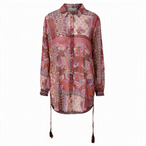 Cream brand Gusta paisley blouse